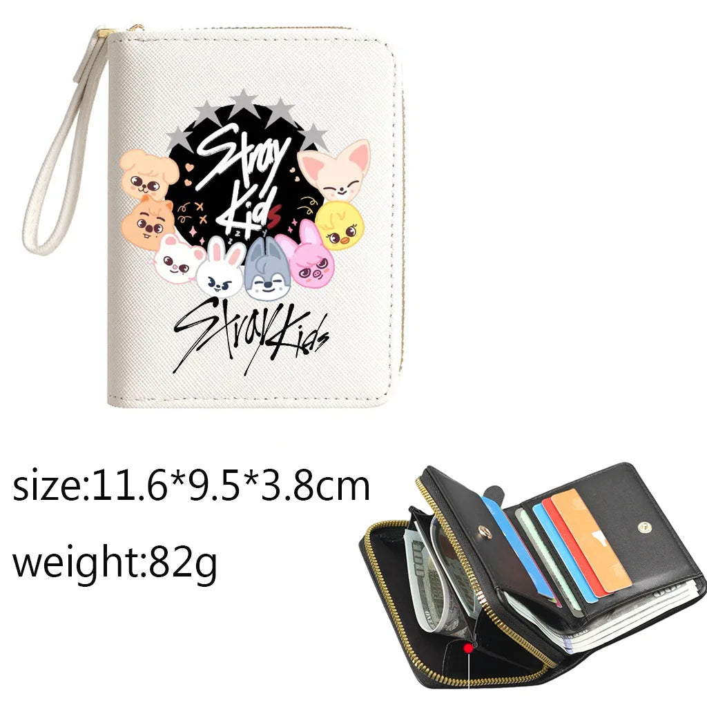 Billetera SKZOO K-Pop – Wallet Aesthetic con Porta Tarjetas 💜