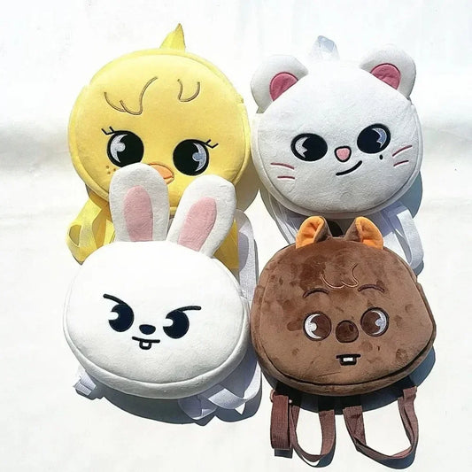 Mochila SKZOO Plush – Backpack K-Pop Súper Tierna y Aesthetic ✨