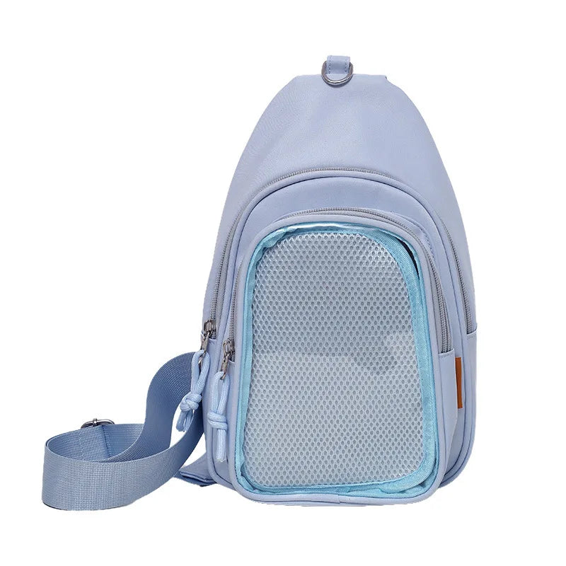 Ita Bag Aesthetic K-Pop – Mochila Transparente para Pins, Photocards y Plushies ✨