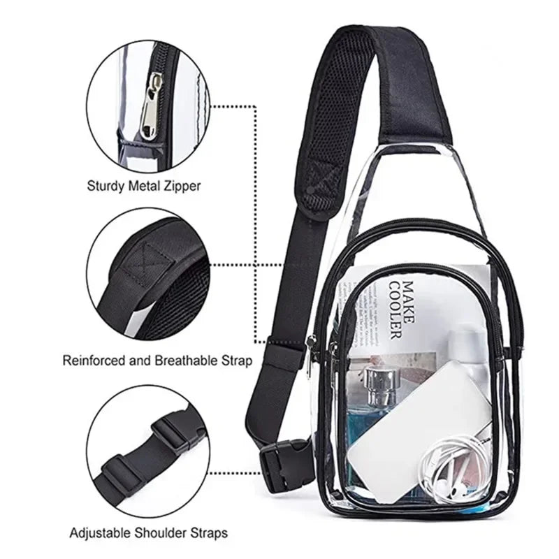 Mini Bag Transparente Aesthetic – Ideal para Conciertos y Festivales ✨