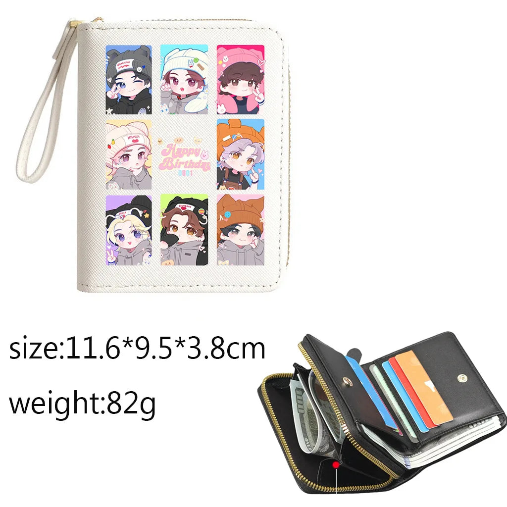 Billetera SKZOO K-Pop – Wallet Aesthetic con Porta Tarjetas 💜