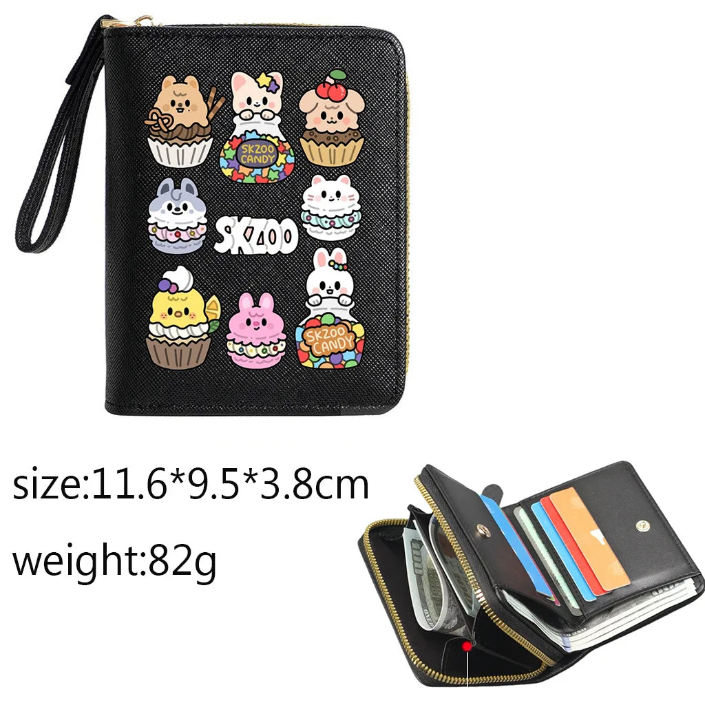 Billetera SKZOO K-Pop – Wallet Aesthetic con Porta Tarjetas 💜