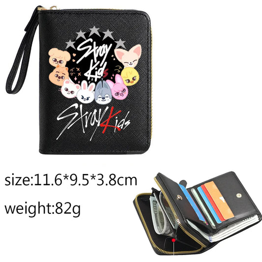 Billetera SKZOO K-Pop – Wallet Aesthetic con Porta Tarjetas 💜