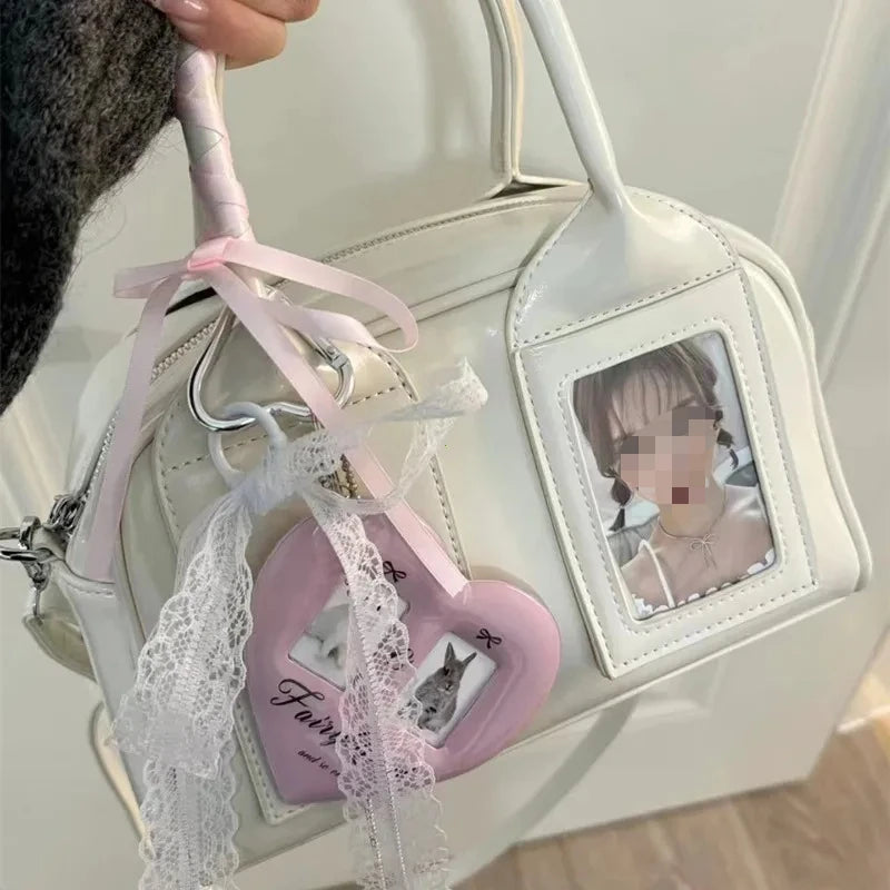 Bolso Tote Bag Aesthetic K-pop – Ideal para Peluches y Accesorios Idol