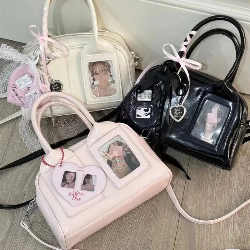 Bolso Tote Bag Aesthetic K-pop – Ideal para Peluches y Accesorios Idol