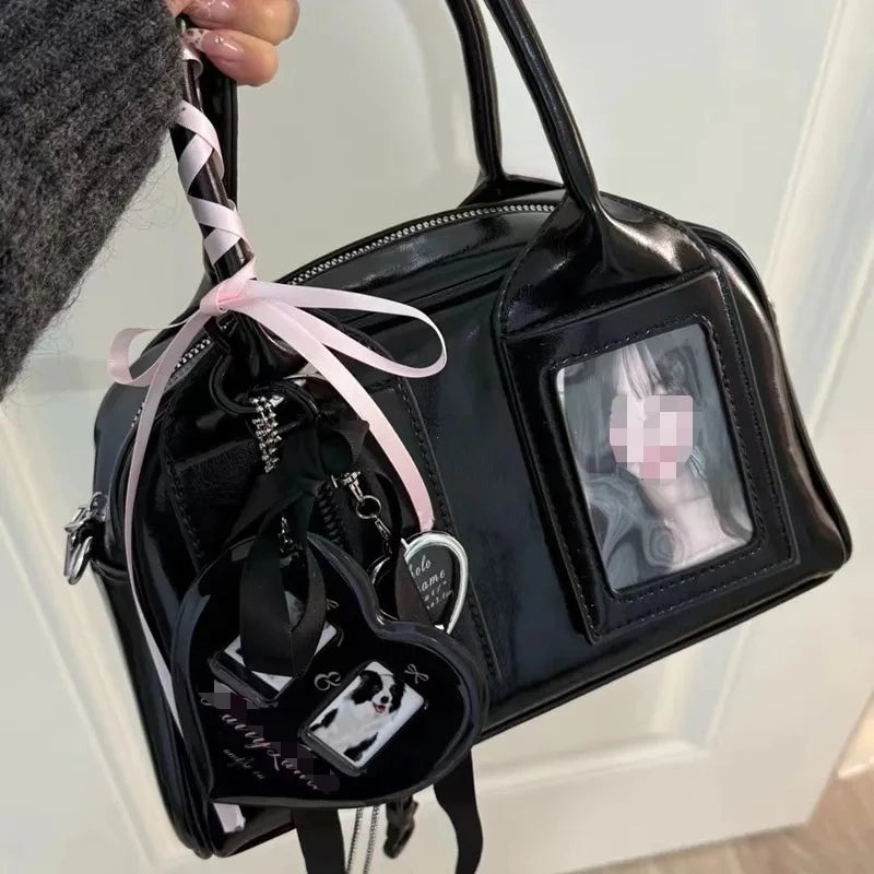 Bolso Tote Bag Aesthetic K-pop – Ideal para Peluches y Accesorios Idol