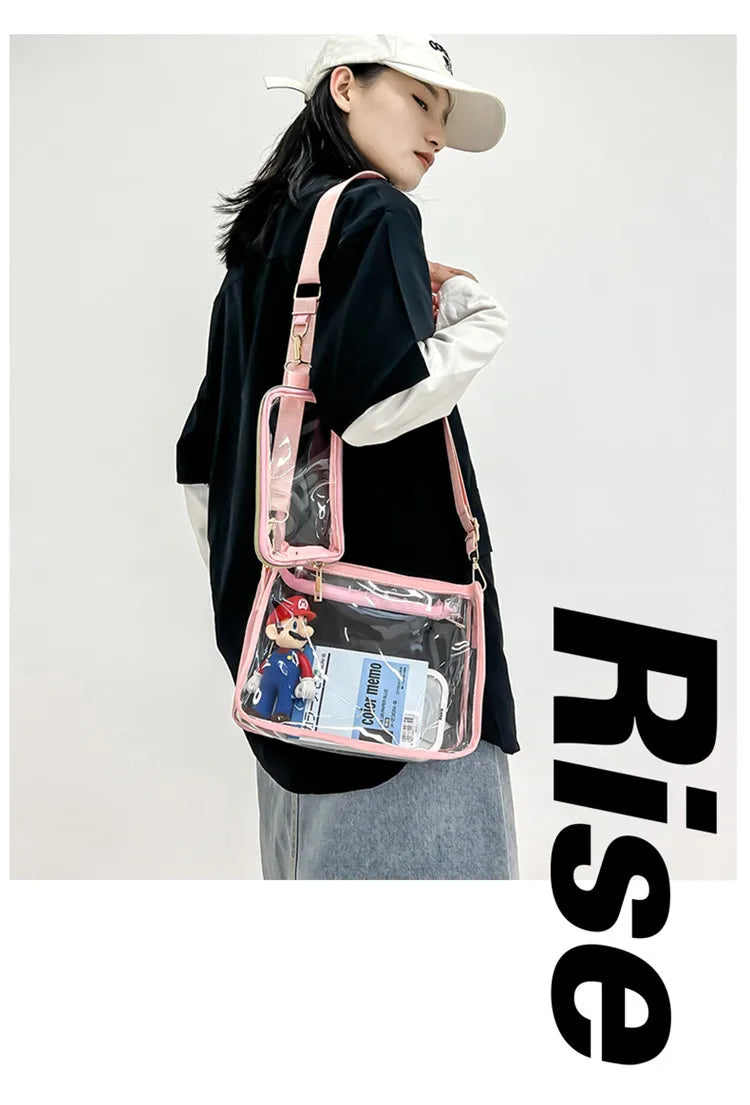Clear Bag Aesthetic – Bolso Transparente para Conciertos y Festivales 🖤