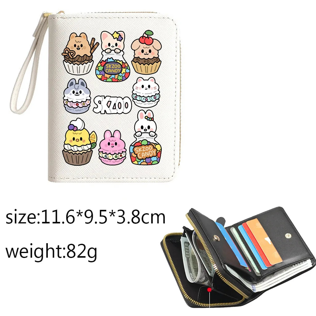 Billetera SKZOO K-Pop – Wallet Aesthetic con Porta Tarjetas 💜
