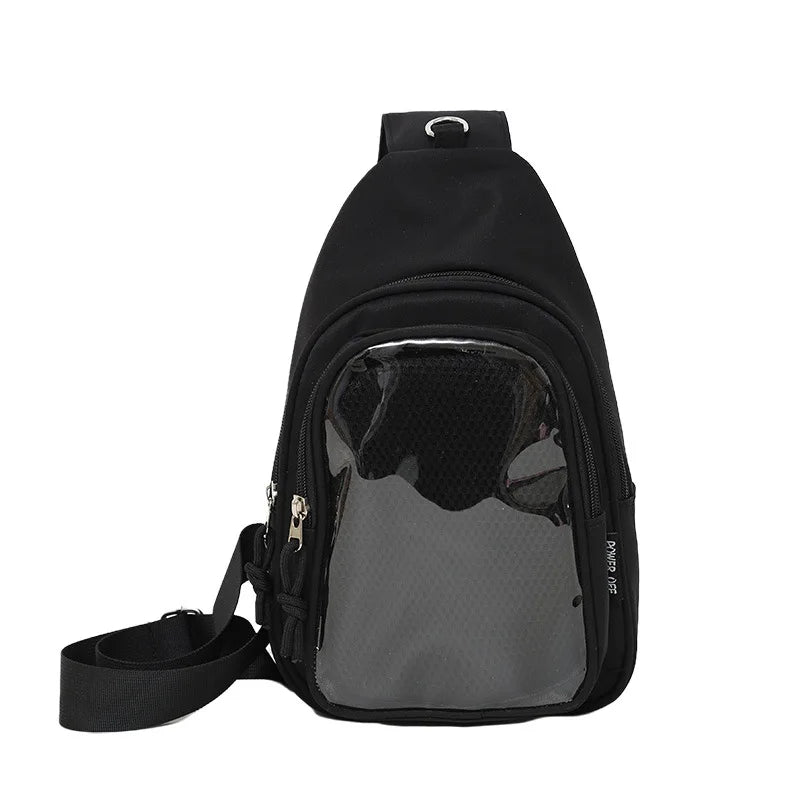 Ita Bag Aesthetic K-Pop – Mochila Transparente para Pins, Photocards y Plushies ✨