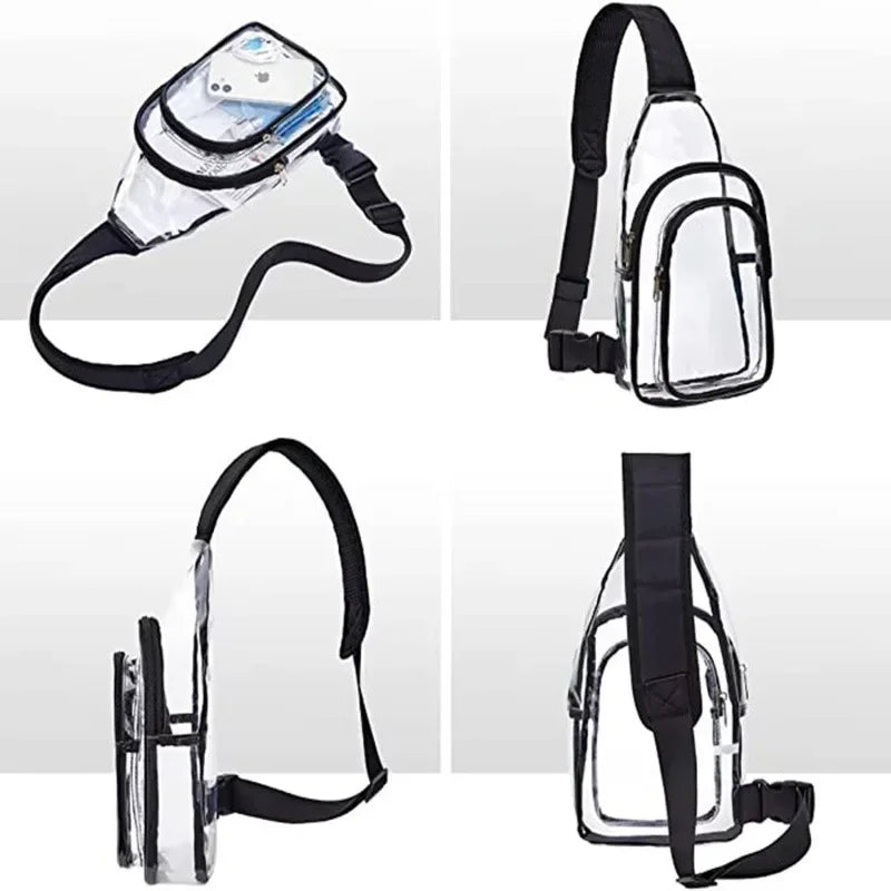 Mini Bag Transparente Aesthetic – Ideal para Conciertos y Festivales ✨