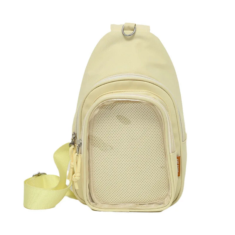 Ita Bag Aesthetic K-Pop – Mochila Transparente para Pins, Photocards y Plushies ✨
