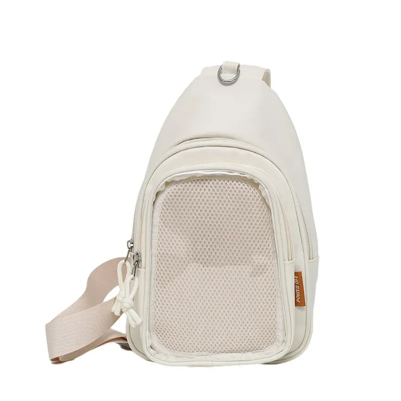 Ita Bag Aesthetic K-Pop – Mochila Transparente para Pins, Photocards y Plushies ✨